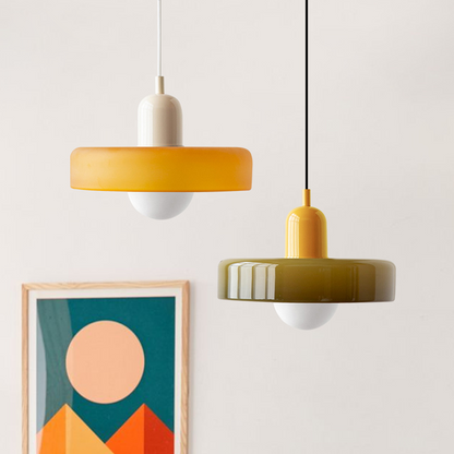 Vibrant Pendant Glass Ceiling Light