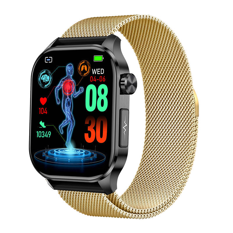 Advanced Health Smartwatch with ECG and Blood Pressure Monitor