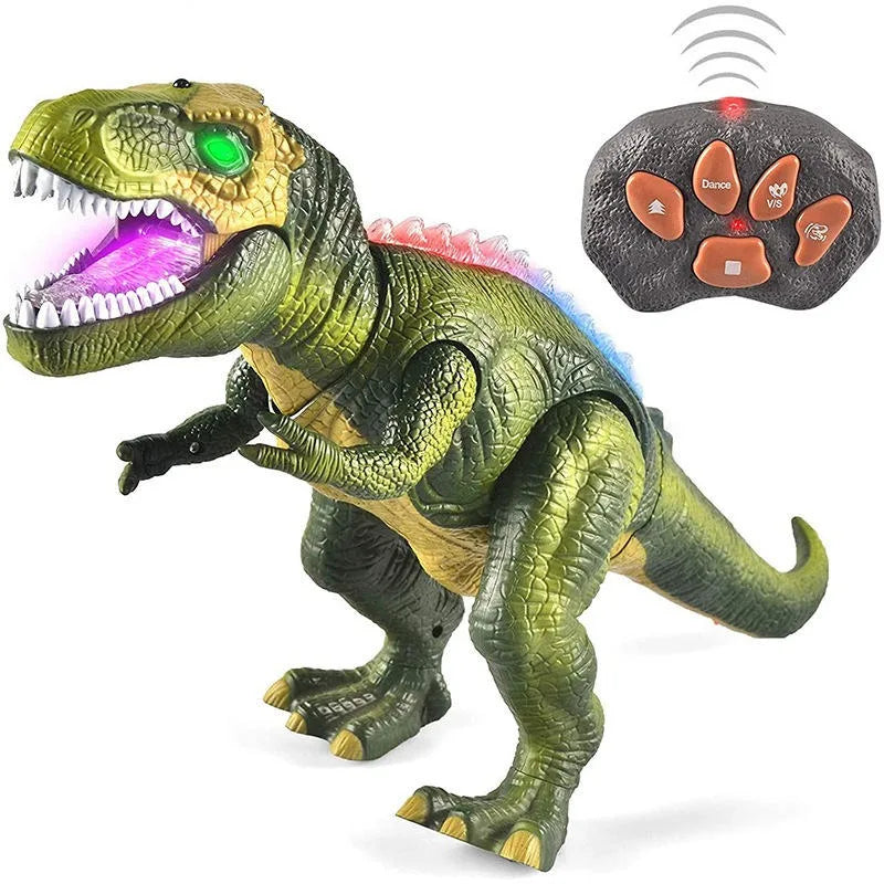 Interactive LED T Rex Toy with Sound and Motion - Luxicro