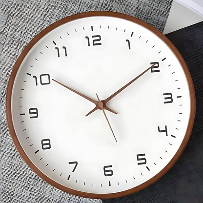 Rustic Big Simple Wood Wall Clock For Home Decor
