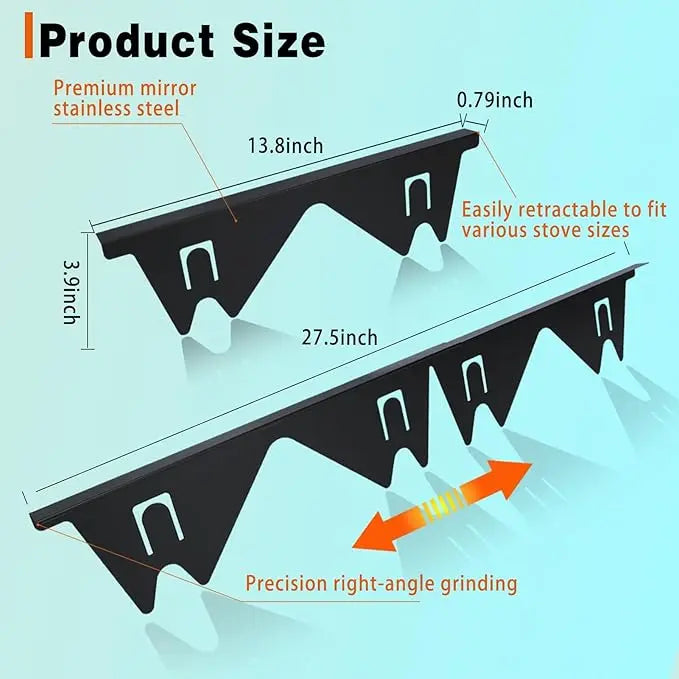 Easy Clean Stove Gap Filler Covers