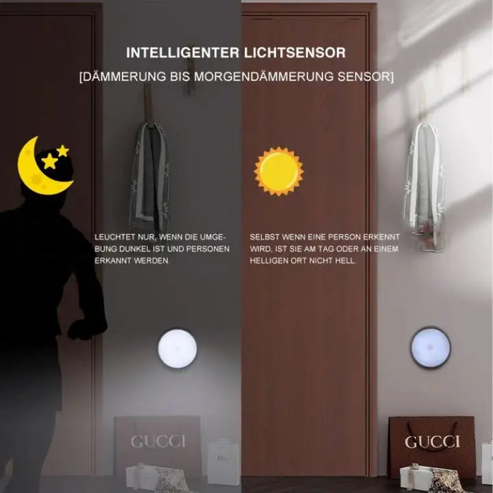 Plug in Motion Sensor LED Night Light with USB Charging