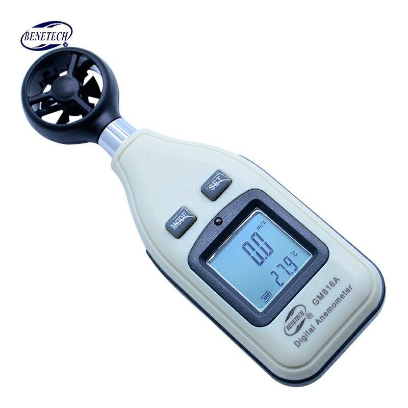 Portable Digital Wind Speed Gauge with Backlight Screen