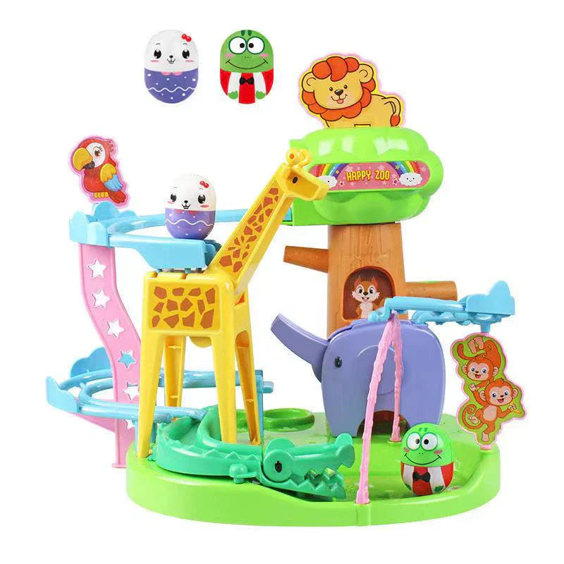 Fun Animal Playset with Slides and Figures - Luxicro