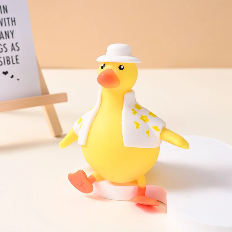 Comical Quacking Rubber Duck Stress Ball