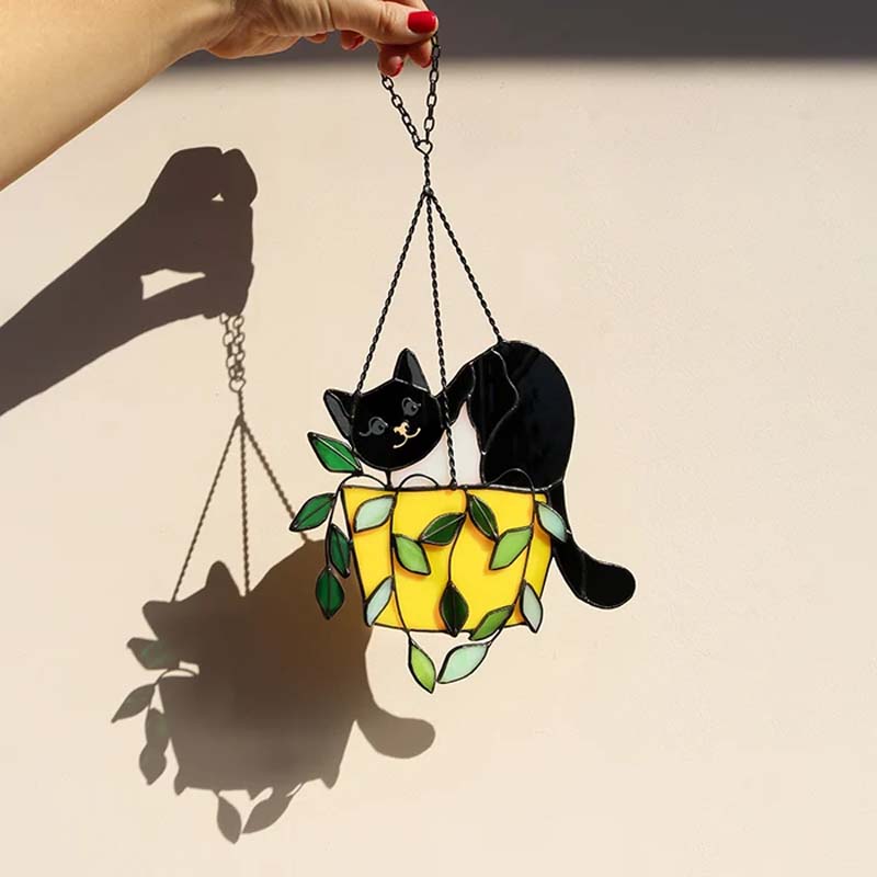 Vibrant Kitty Glass Window Cling