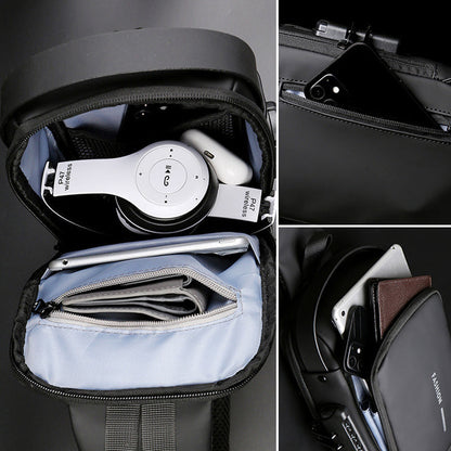 Secure Water Resistant Travel Sling Backpack