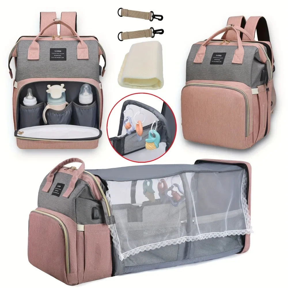 Stylish 2-in-1 Baby Carrier Backpack