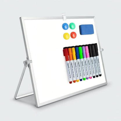 Compact Mobile Whiteboard with Easel and Tools - Luxicro