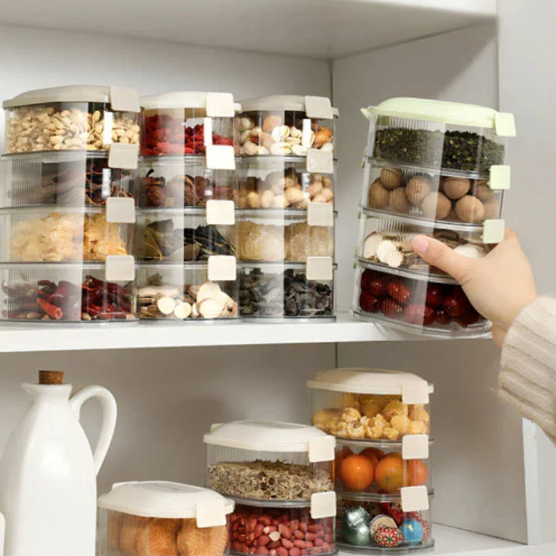 Compact Adjustable Spice Storage Box