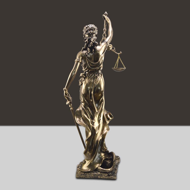 Elegant Female Justice Sculpture Figure