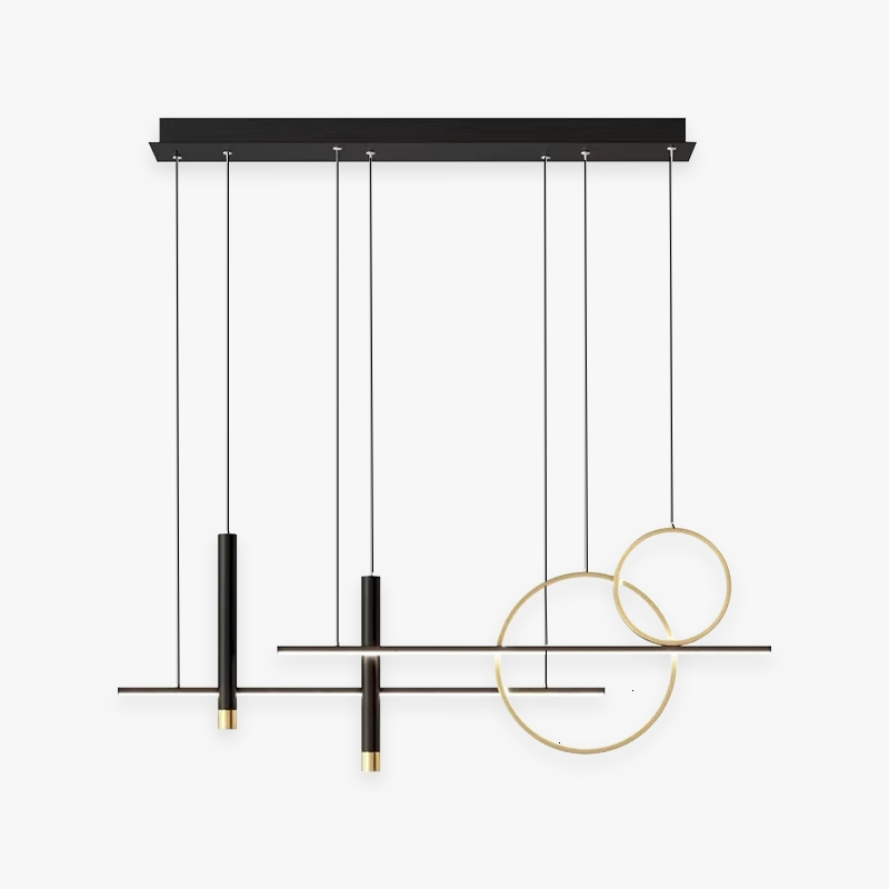 Luxury Black Metal LED Ceiling Light - Luxicro
