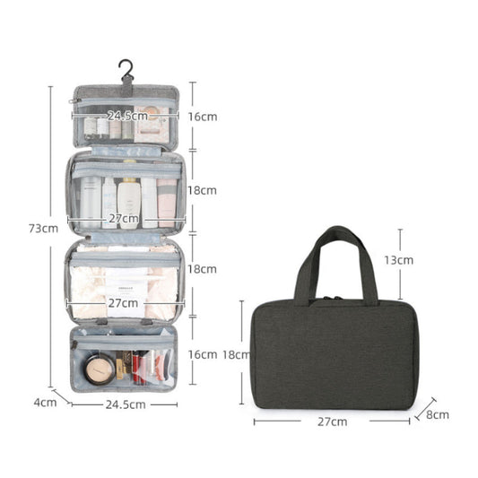 Compact Travel Cosmetic Case with Multiple Compartments - Luxicro