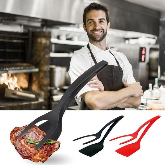 2-in-1 Grill Tongs and Spatula Set - Luxicro