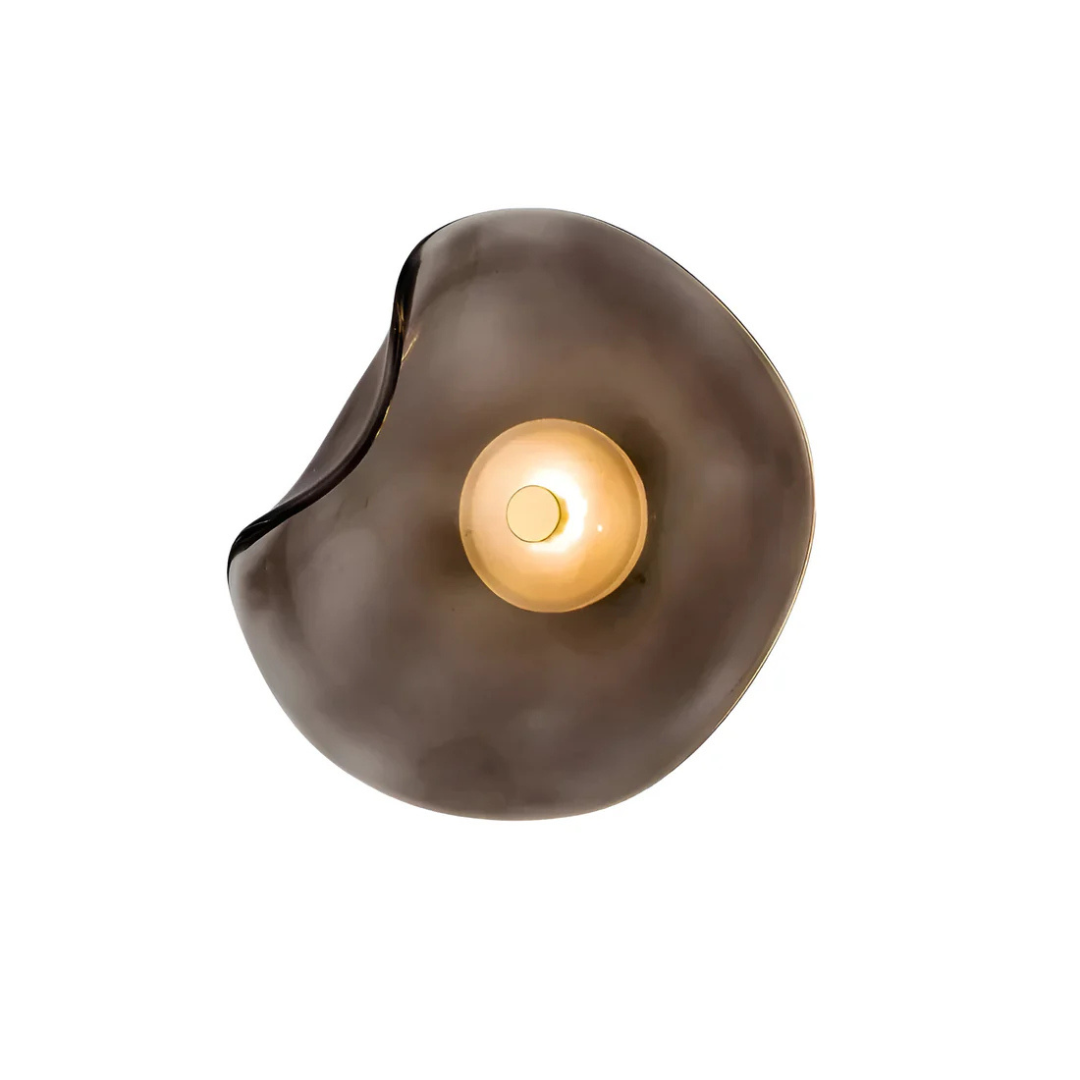 Modern Circular Glass Wall Lamp - Luxicro