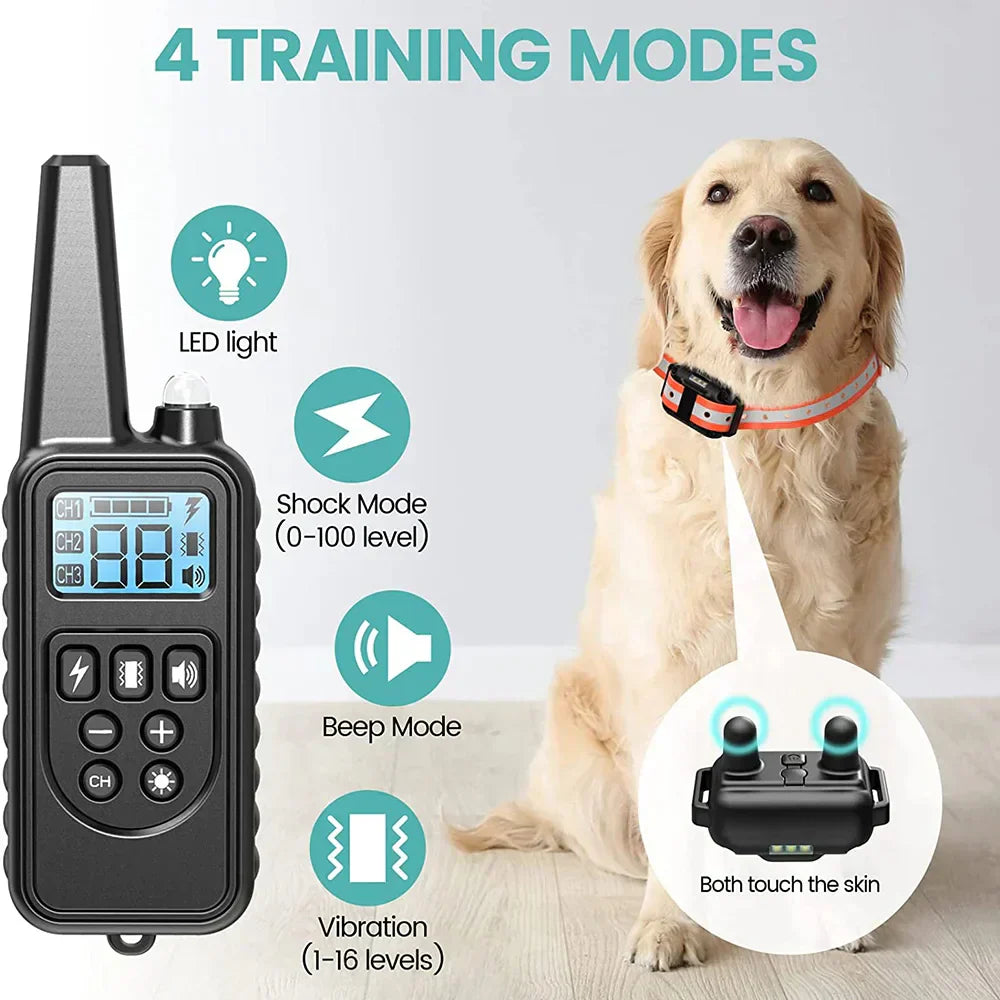 Durable Wireless Pet Training Collar with Remote