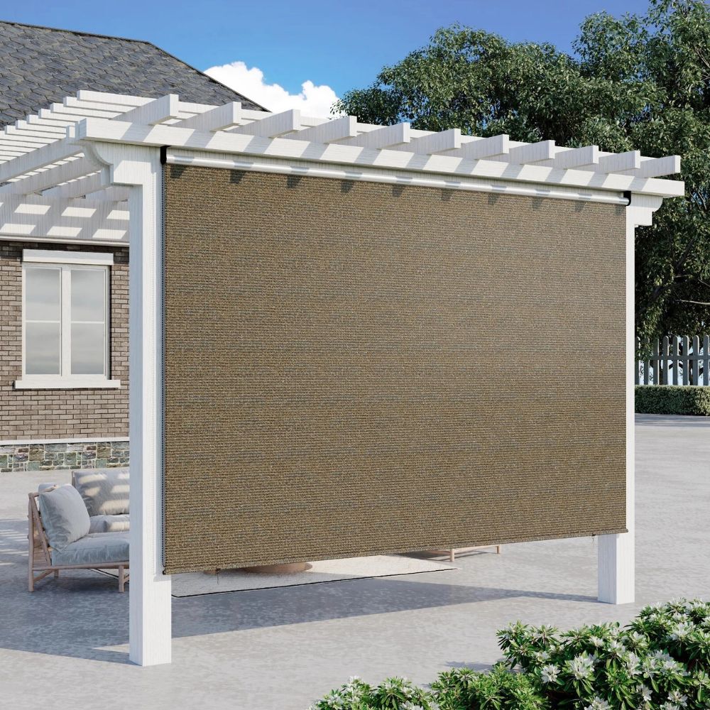 Big Backyard Solar Screen Roller Shades - Luxicro