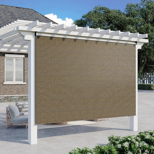 Big Backyard Solar Screen Roller Shades - Luxicro