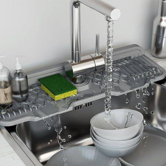 Blue Non Slip Kitchen Sink Mat - Luxicro