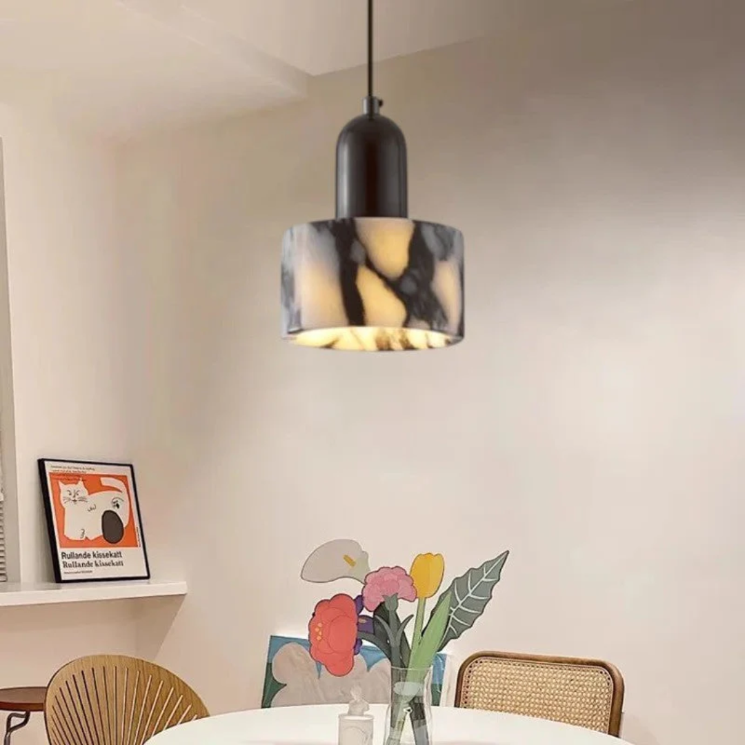 Sleek Dark Crystal Drop Pendant Light