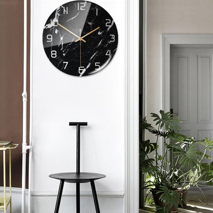 Elegant Silent Marble Wall Clock