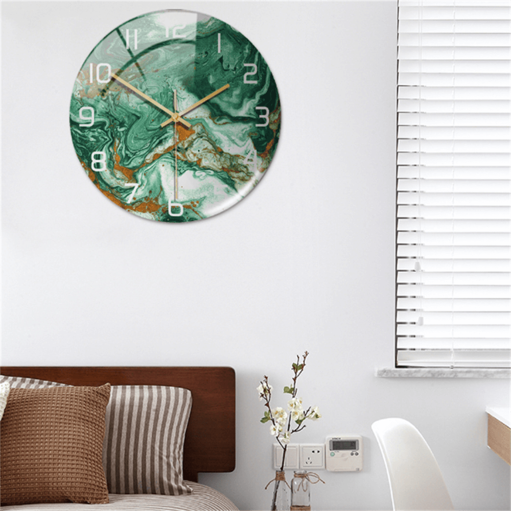 Elegant Silent Marble Wall Clock