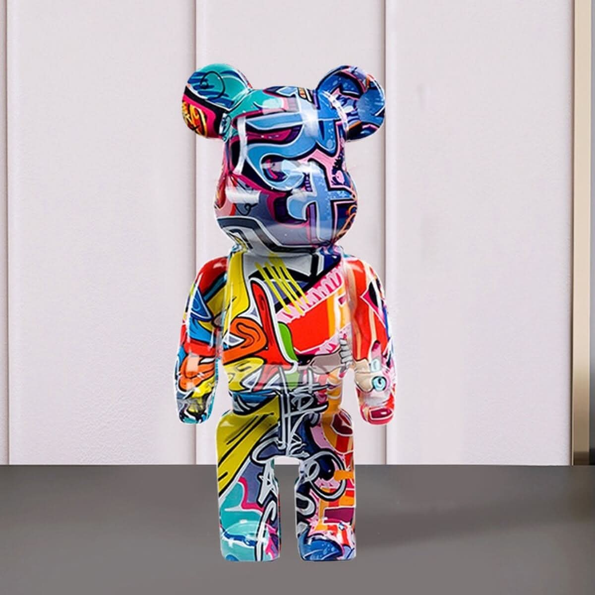 Vibrant Teddy Bear Home Decor Figurine - Luxicro