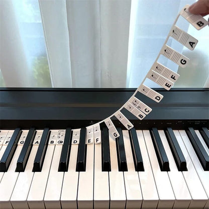 Easy Peel Piano Key Stickers - Luxicro