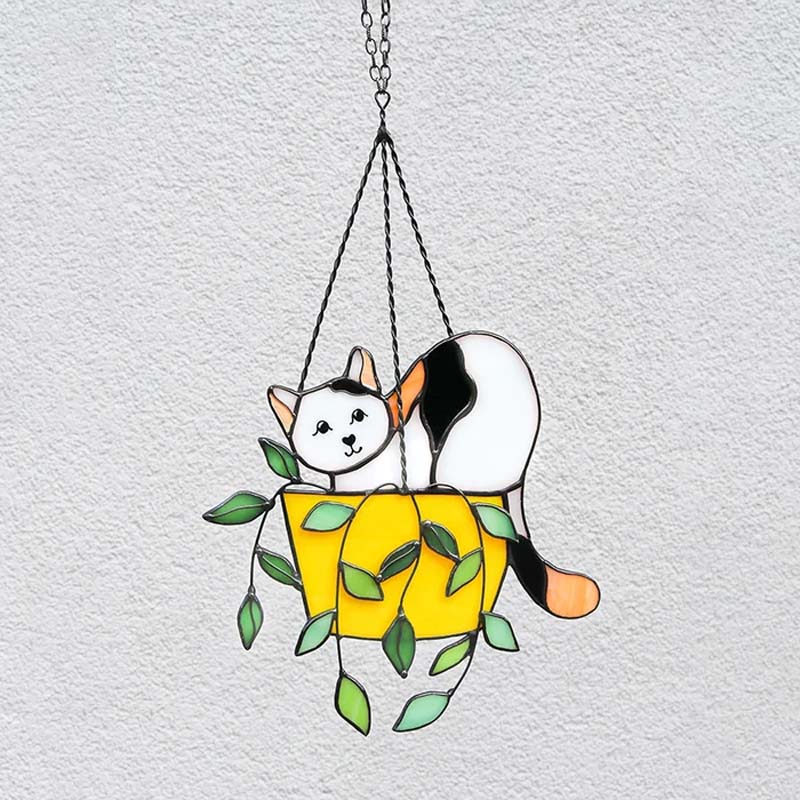 Vibrant Kitty Glass Window Cling - Luxicro