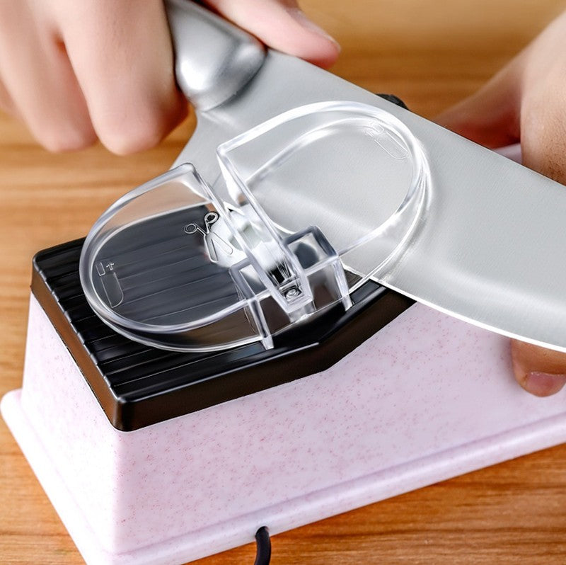 Fast Knife Sharpener with 6 Extra Grinding Wheels - Luxicro
