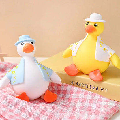 Comical Quacking Rubber Duck Stress Ball - Luxicro