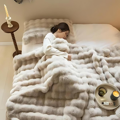 Cozy Fake Fur Warm Throw Blanket