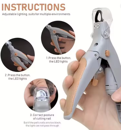 Easy Pet Nail Trimmer Kit, Safe Clipper for Dogs