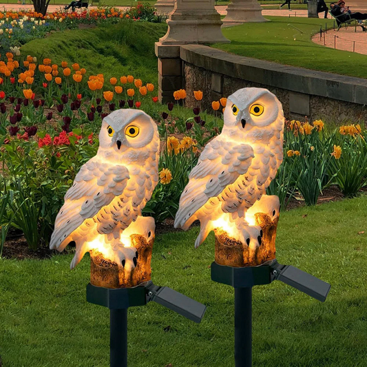 Bright Outdoor Solar Owl Lanterns - Luxicro
