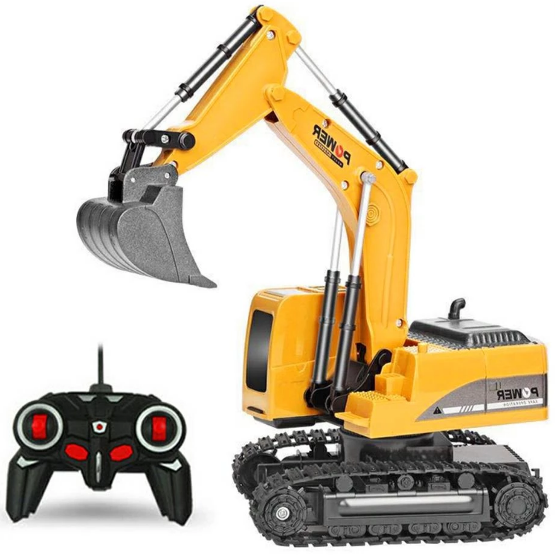 Rechargeable RC Excavator Toy Construction Vehicle - Luxicro