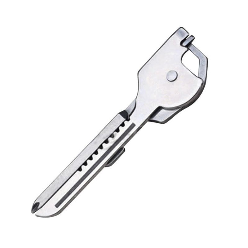 Compact 6-in-1 Folding Keychain Tool