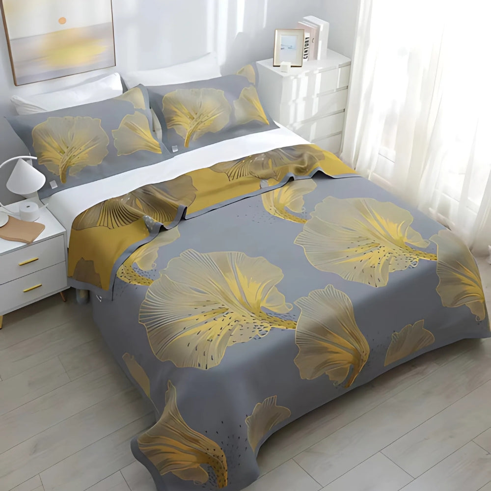 Colorful Floral Print Throw Blanket - Luxicro