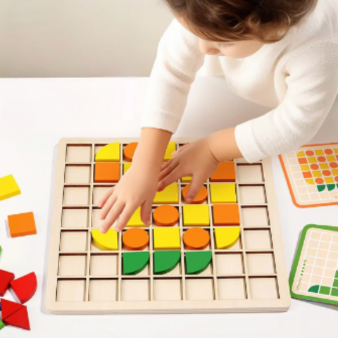 Challenging Wooden Brain Puzzle Game Set