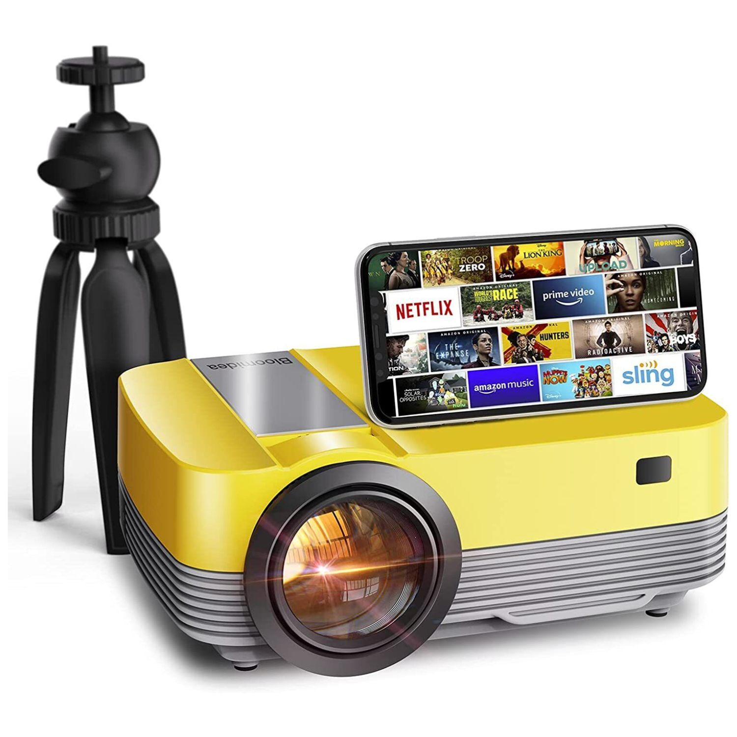 Compact Wireless HD Portable Projector for Laptop and Phone - Luxicro