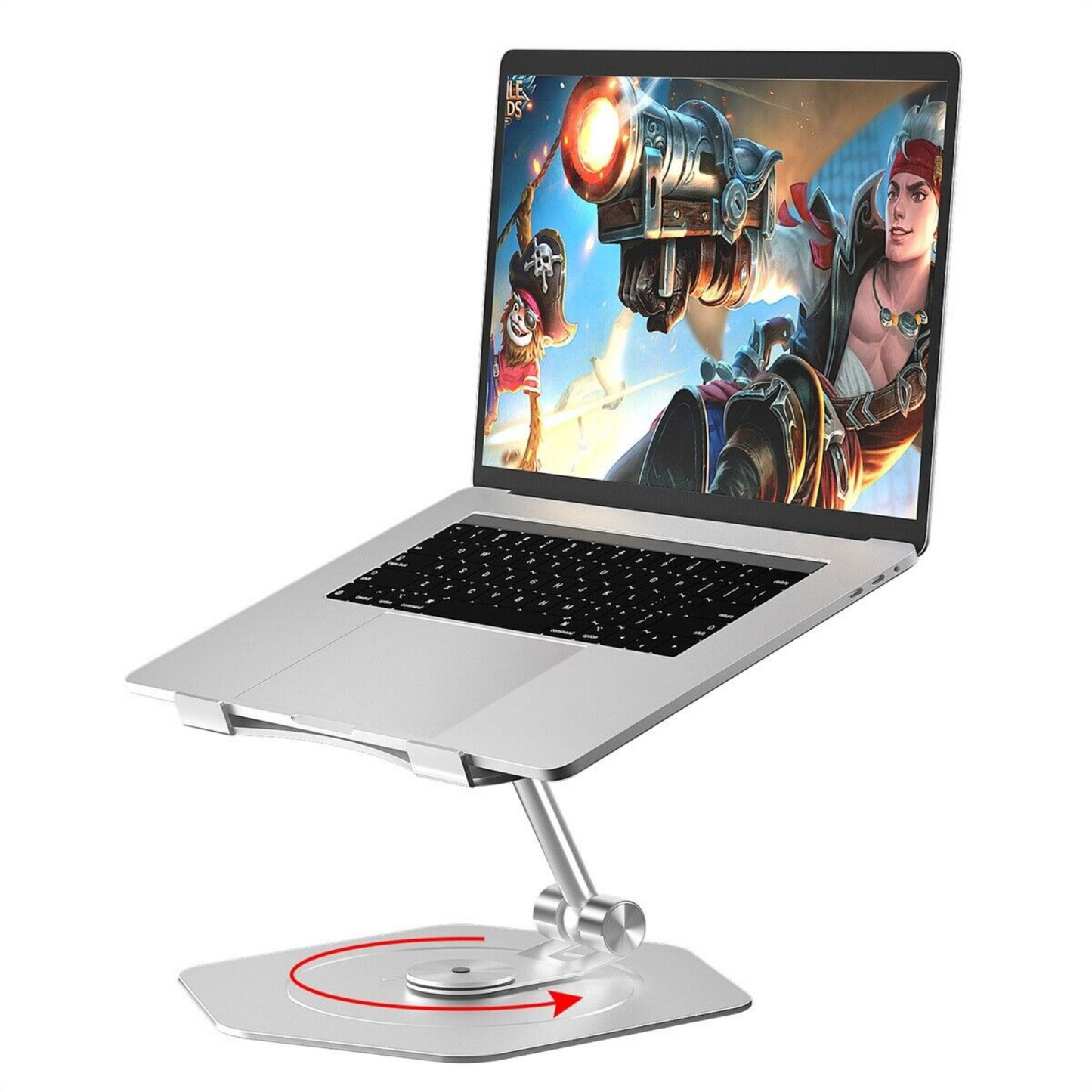 Adjustable Height Desktop Laptop Stand with 360 Rotation - Luxicro