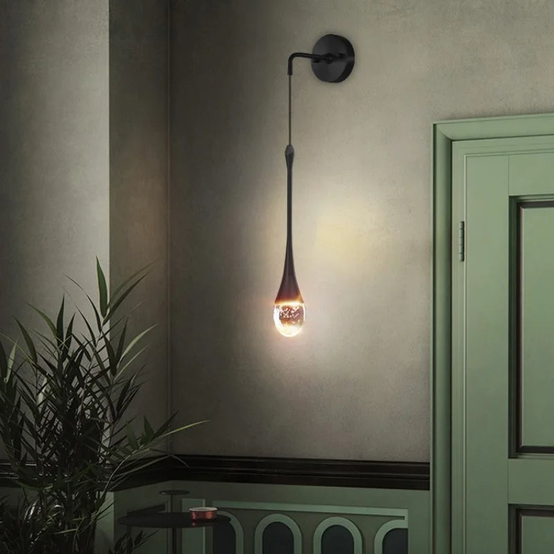 Stylish Glass Pendant Wall Light