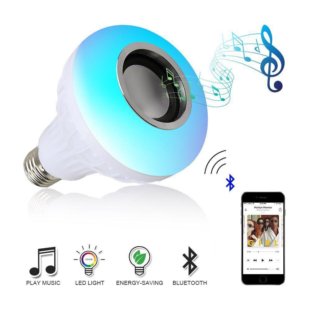 Smart LED Light Bulb with Bluetooth Speaker