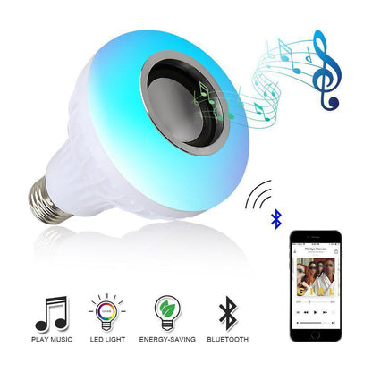 Smart LED Light Bulb with Bluetooth Speaker