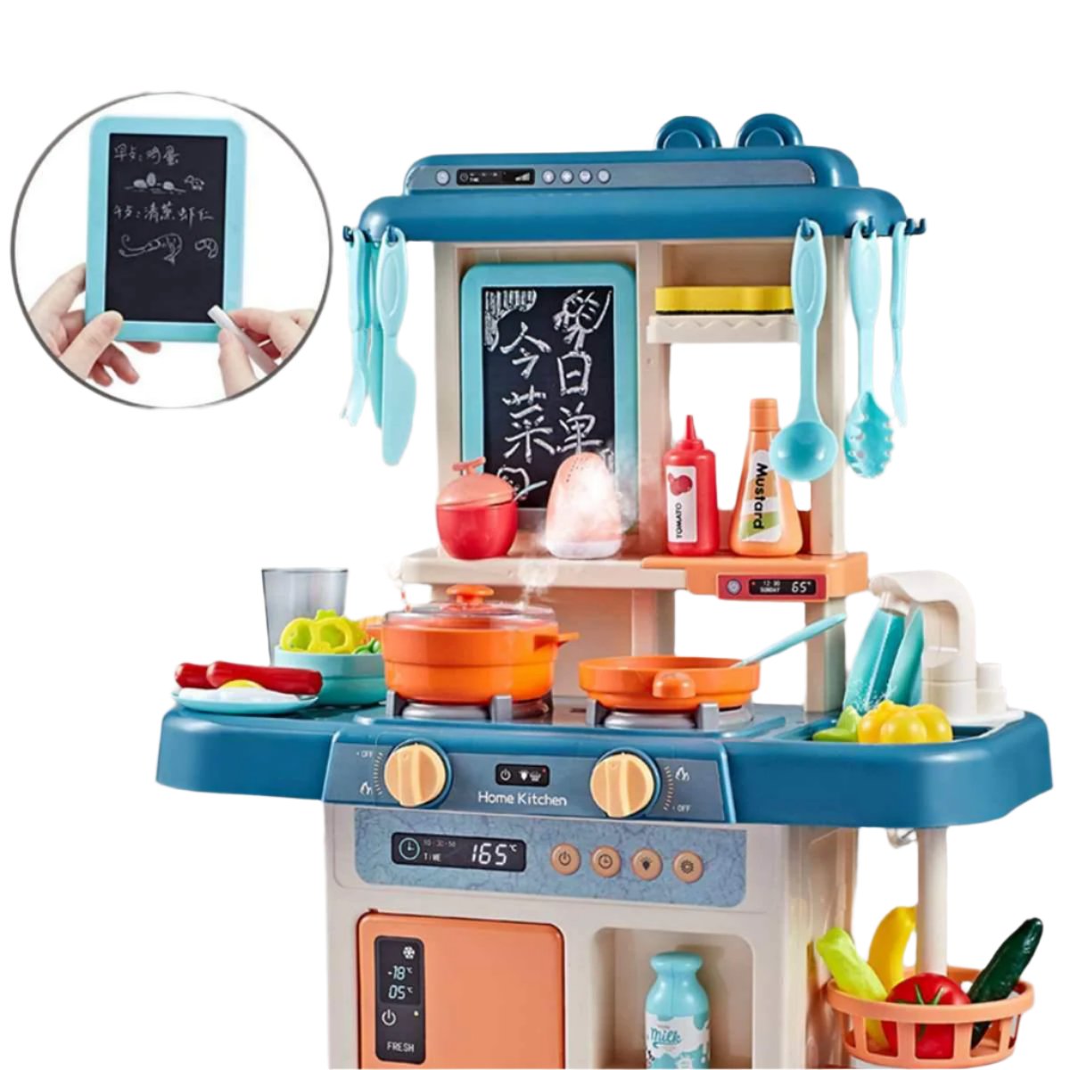 Child's Interactive Play Kitchen with Water Play Feature - Luxicro