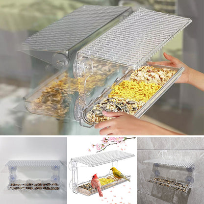 Easy Install Window Bird House with Suction Cups