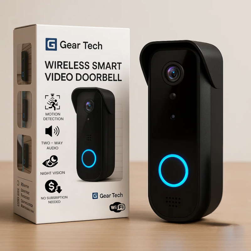 Smart Wi-Fi Doorbell Camera with HD Video - Luxicro