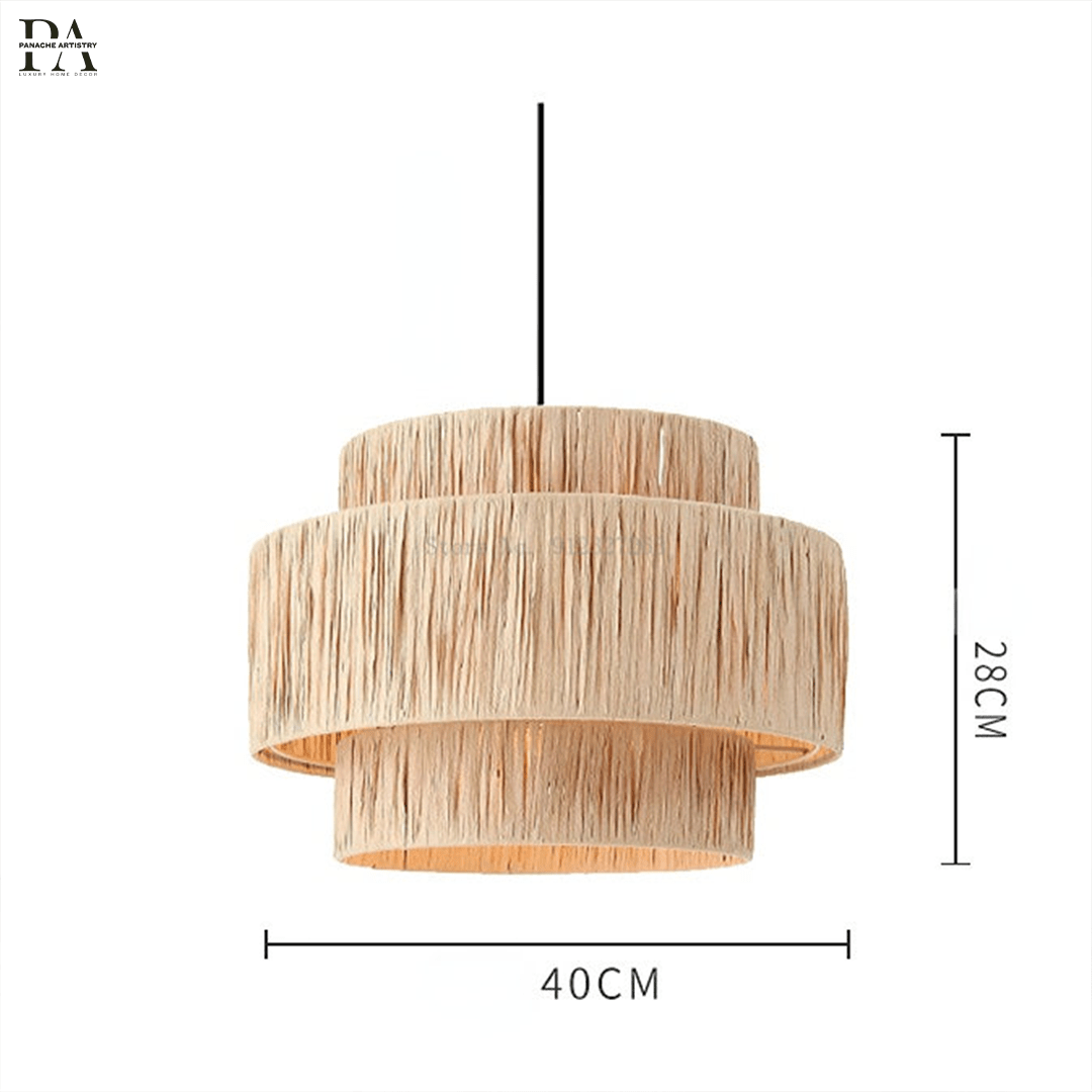 Natural Fiber Hanging Light Pendant