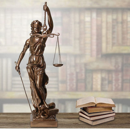 Elegant Female Justice Sculpture Figure
