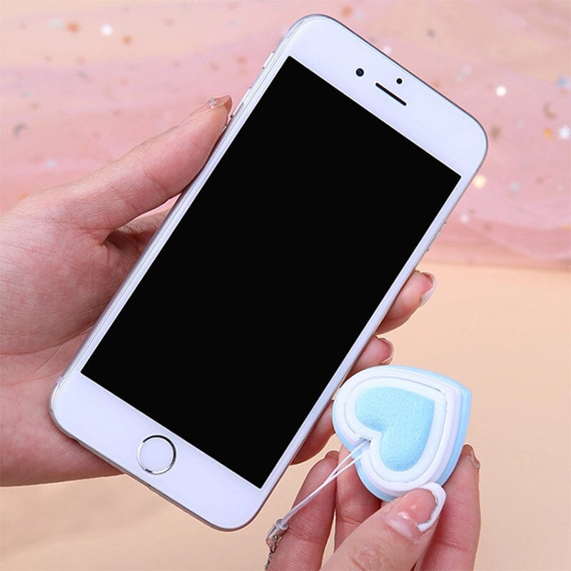 Delicate Heart Shaped Phone Screen Cleaner