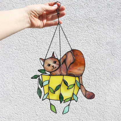 Vibrant Kitty Glass Window Cling